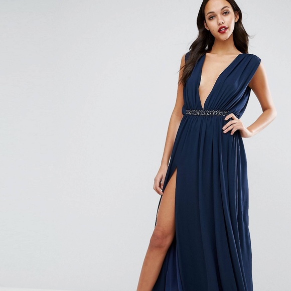 ASOS navy gown - Picture 1 of 7